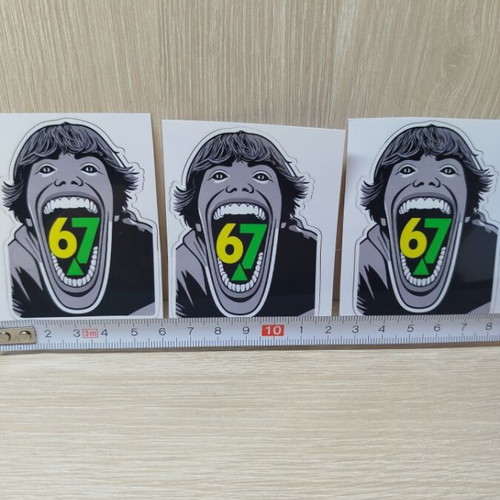 67 Vinyl Stickers Set of 3 Pieces New