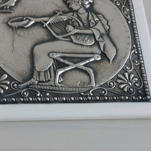 God Apollo wall collectible silver plaque 999/1000 new