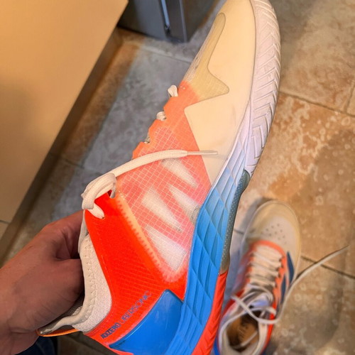 Adidas Adizero Tennis Athletic Shoes Size 43 Like New, Multicolor