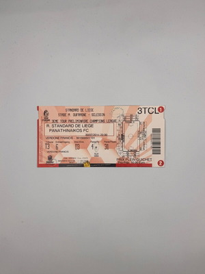 Εισιτήριο Champions League 2014 Standard Liège 0-0 Παναθηναϊκός