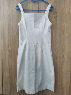 Women's white dress used, size S