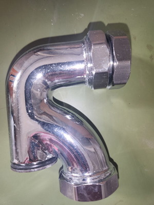 Prandelli Brass Sink P-Trap New Chrome Finish
