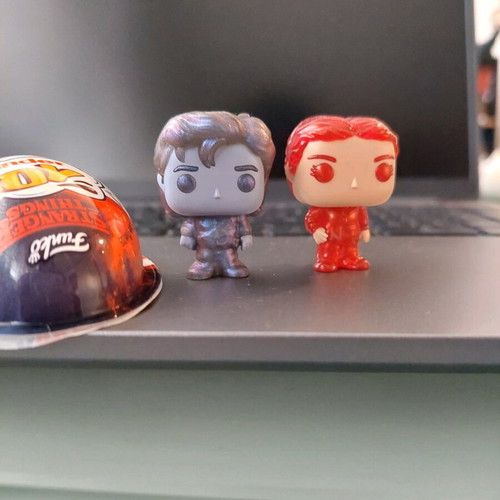 Kinder Joy Stranger Things Funko Steve & Max Upside Down figures like new