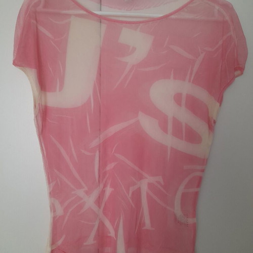 Exte blouse used see-through pink made in Italy