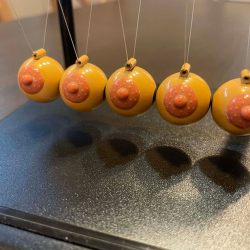 Newton’s Cradle Boob Edition pendulum like new