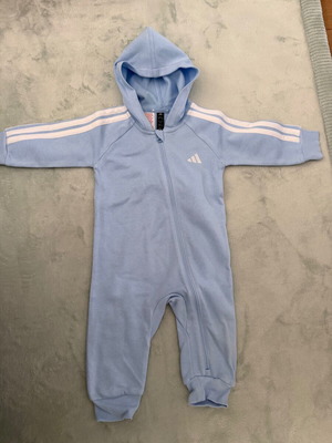 Adidas jumpsuit light blue, like new, size 12m