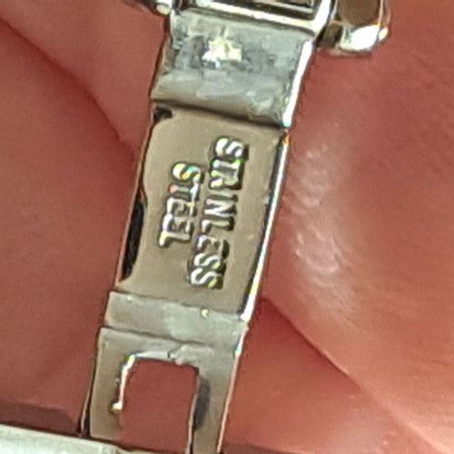Alfex 5452 women's watch like new, silver stainless steel, Swiss made