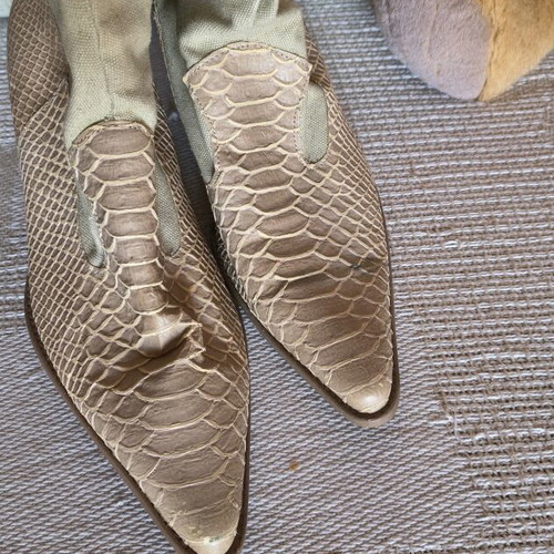 Cowboy boots used beige size 38, spring style