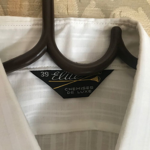 Elite women's shirt used, white striped, size 39 (M) retro