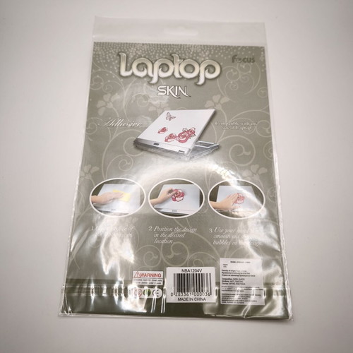 Laptop skin focus adhesive skull new