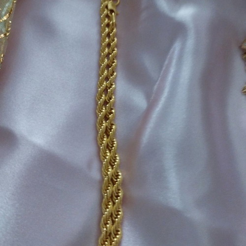 Hip Hop Twisted Chain 76cm Long Gold Color Fashion Jewelry