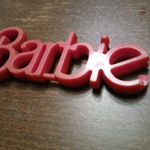 Barbie logo used from 1990 club with small break