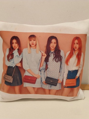 Decorative pillow for girl, like new, 25x25 cm, washable