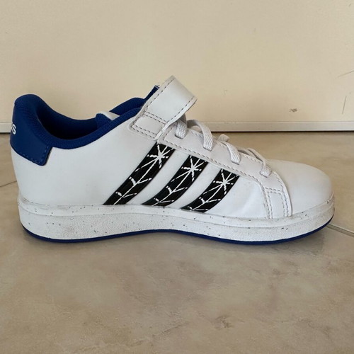 Adidas Stan Smith kids sneakers used, Spider man, size 32, white