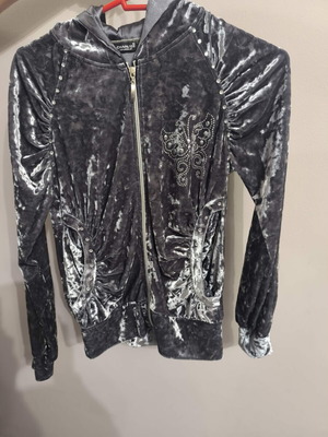 Velvet grey jacket, warm with nice details