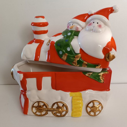 Christmas decorative train with container new