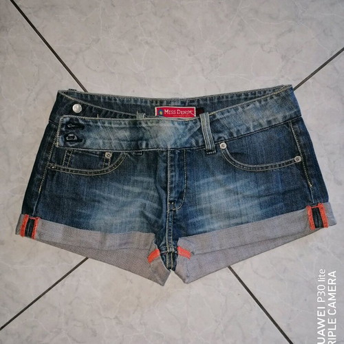 Miss Denim No 28 jean shorts like new, women's blue