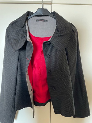 Blazer γυναικείο Raxevsky μαύρο σαν καινούργιο με μικρό πουά