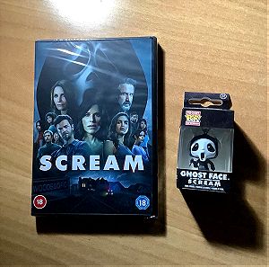 Scream (2022) [DVD] + ghostface μπρελόκ (σφραγισμένα)