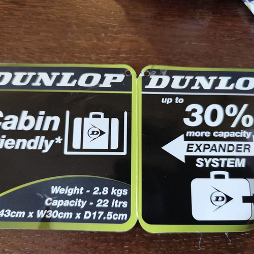 Dunlop Cabin Friendly 17" Suitcase with Expander new, black