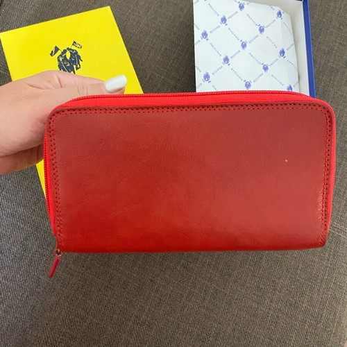 Polo Club leather wallet red new unused
