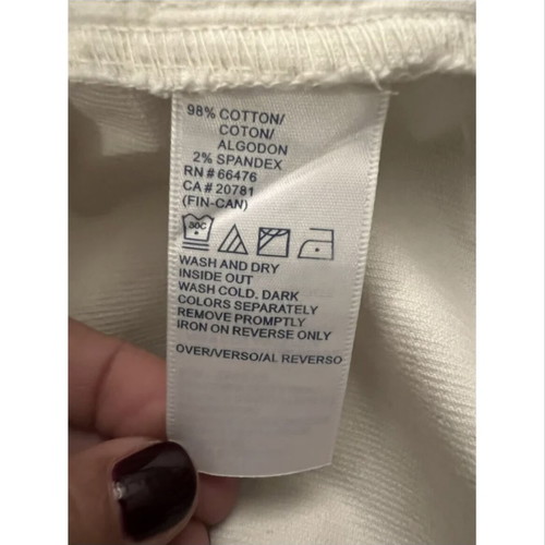 Tommy Hilfiger slim corduroy pants like new, size Small, ecru