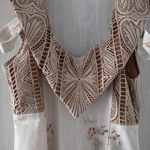 Nidodileda Arcadia Dress Medium new, linen cotton, beige brown
