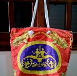 Beach bag new, shoulder type, canvas with zipper and inner pocket