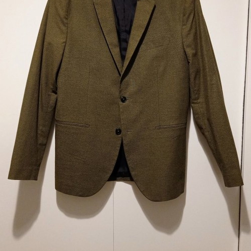 Sisley men's jacket olive size 50 slim comfort fit new