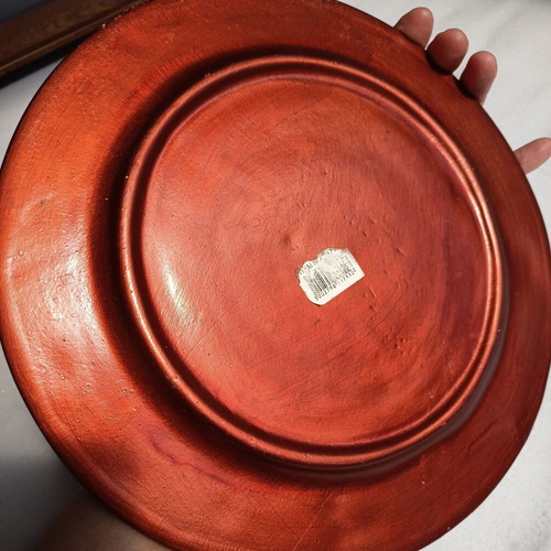 Christmas ceramic plate like new, 27 cm diameter