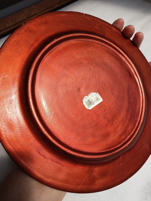 Christmas ceramic plate like new, 27 cm diameter