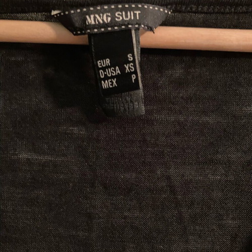 MANGO semi-transparent blouse like new, black, size S