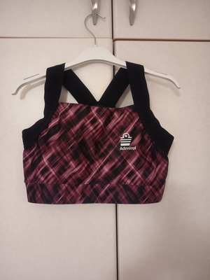 Admiral sports bra like new, size L, black and purple