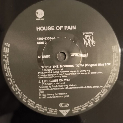 Vinyl House of Pain used, hip-hop