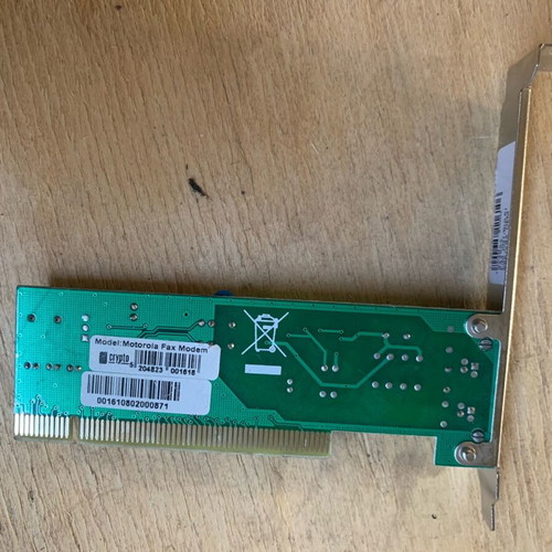 Motorola Fax modem PCI card used