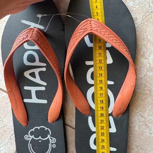 Happy People slippers unisex new, black and orange, size 40/41