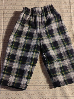 Handmade pants for 6-month-old baby like new, reversible