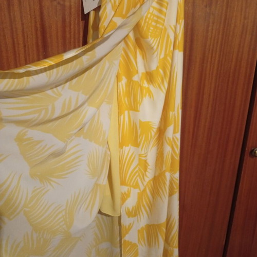 Toi&Moi dress, new, white and yellow, size S/M