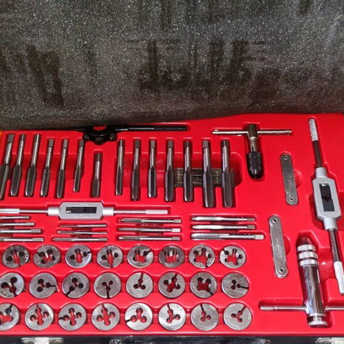 Tap and die set like new, over 80 pieces