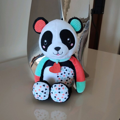Clementoni Baby Plush Panda like new with sounds for 0+ months