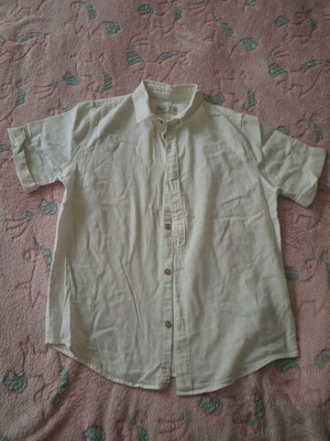 Zara πουκάμισο για αγόρι 10 ετών μεταχειρισμένο, κοντομάνικο, βαμβακερό/λινό