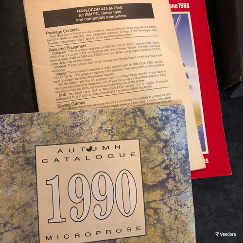 Red Storm Rising MicroProse used PC game with floppy disks for collectors