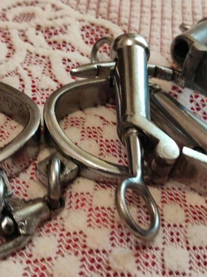 Police handcuffs used, pair