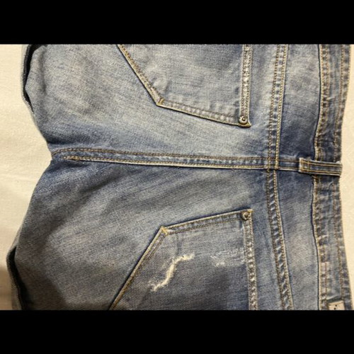 Bershka women's denim shorts like new, distressed style, size S