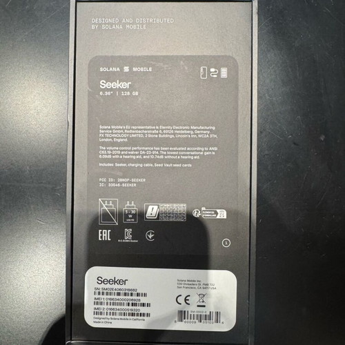 Solana Mobile Phone Seeker 2 σε άριστη κατάσταση με κουτί