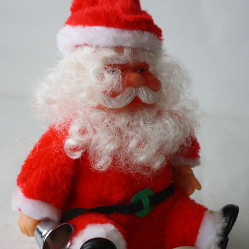 Santa Claus with sledge and music from 1990 decade new