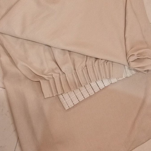 Curtain sand color like new, width 1.50m, height 2.25m