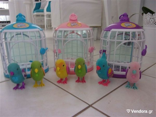  LITTLE LIVE PETS 6 BIRDS AND CAGES