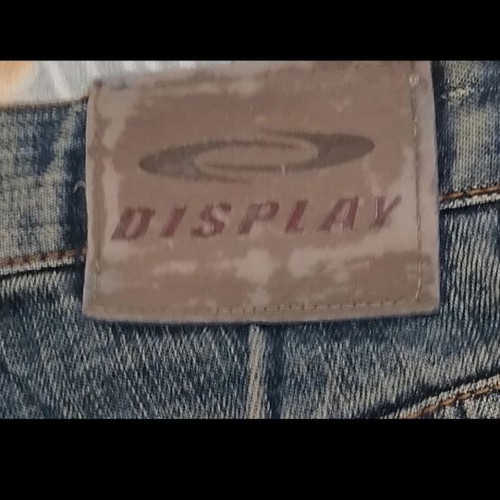 Display jeans like new, size S, beige and blue