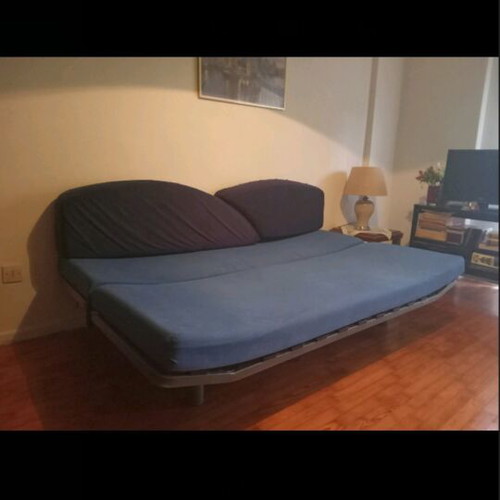 Sofa double seat that converts to bed like new